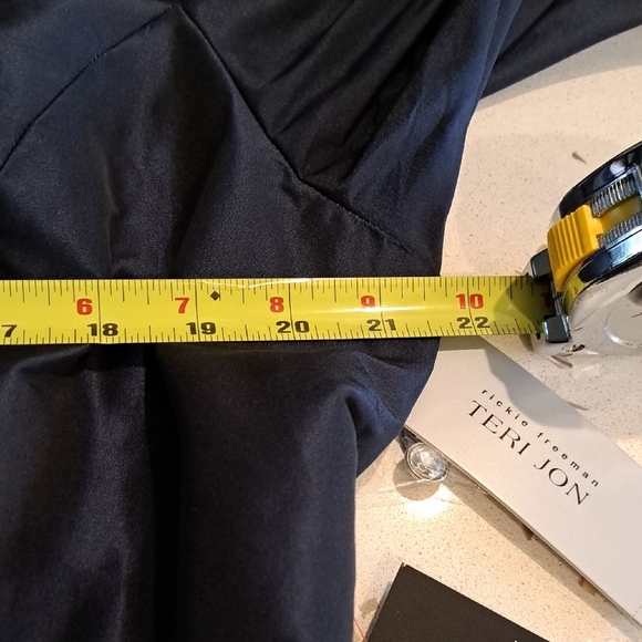 NWT Teri Jon Navy Embroidered Dress - Picture 8 of 16